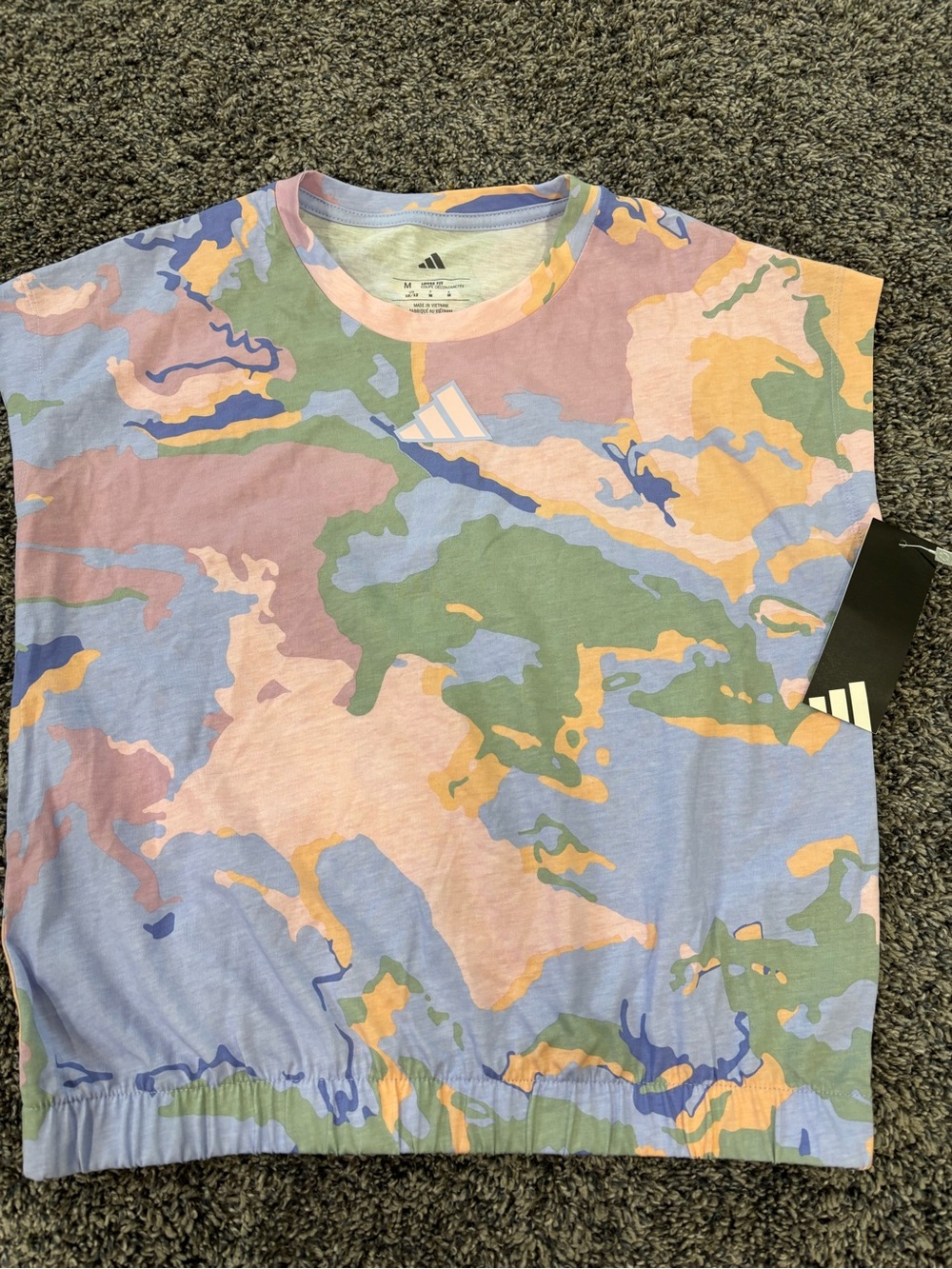 adidas Kids Pastel Camo Short Sleeve Tee
